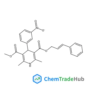 Methyl (2E)-3-phenyl-2-propen-1-yl 2,6-dimethyl-4-(3-nitrophenyl)-1,4-dihydro-3,5-pyridinedicarboxylate