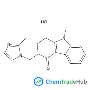9-Methyl-3-[(2-methyl-1H-imidazol-1-yl)methyl]-1,2,3,9-tetrahydro-4H-carbazol-4-one hydrochloride (1:1)